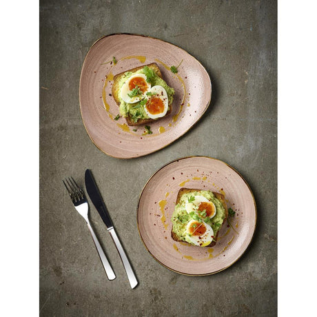 CU659 Churchill Stonecast Raw Terracotta Lotus Bowl 229mm (Pack of 12) - JD Catering Equipment Solutions Ltd