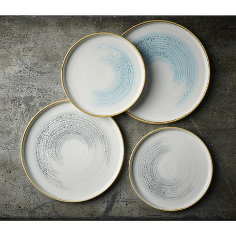 CU660 Churchill Homespun Accents Aquamarine Walled Plate 260mm (Pack of 6) - JD Catering Equipment Solutions Ltd