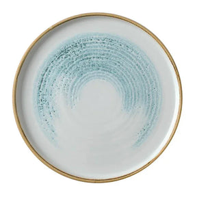 CU660 Churchill Homespun Accents Aquamarine Walled Plate 260mm (Pack of 6) - JD Catering Equipment Solutions Ltd