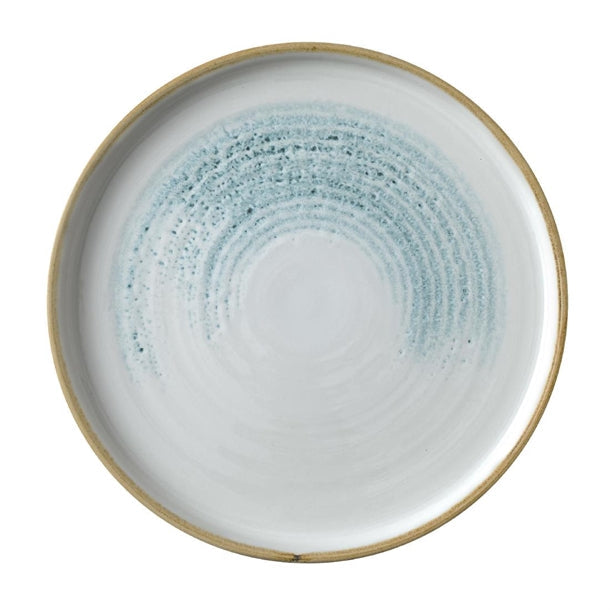 CU661 Churchill Homespun Accents Aquamarine Walled Plate 220mm (Pack of 6) JD Catering Equipment Solutions Ltd