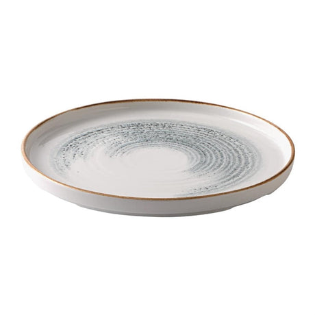 CU662 Churchill Homespun Accents Jasper Grey Walled Plate 260mm (Pack of 6) JD Catering Equipment Solutions Ltd