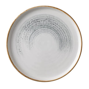 CU663 Churchill Homespun Accents Jasper Grey Walled Plate 220mm (Pack of 6) - JD Catering Equipment Solutions Ltd