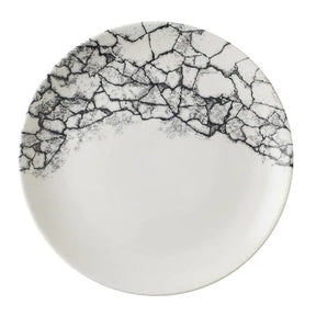 CU665 Churchill Kintsugi Accents Quartz Black Evolve Coupe Plate 260mm (Pack of 12) - JD Catering Equipment Solutions Ltd