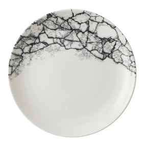 CU666 Churchill Kintsugi Accents Quartz Black Evolve Coupe Plate 220mm (Pack of 12) - JD Catering Equipment Solutions Ltd