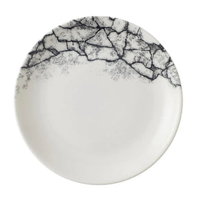 CU667 Churchill Kintsugi Accents Quartz Black Evolve Coupe Plate 165mm (Pack of 12) - JD Catering Equipment Solutions Ltd