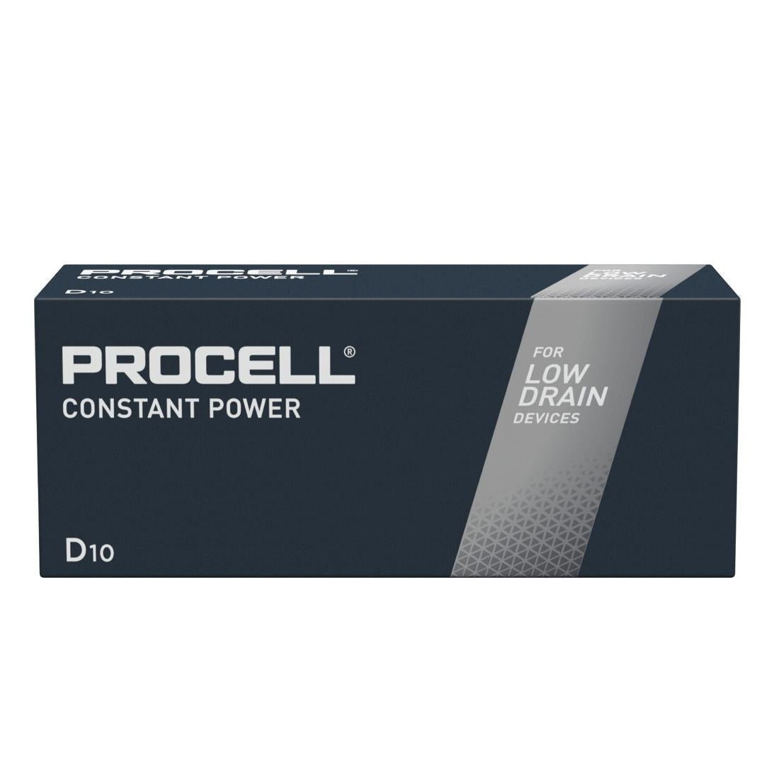 CU753 Duracell Procell Constant Power D 1.5V Battery (Pack of 10) JD Catering Equipment Solutions Ltd