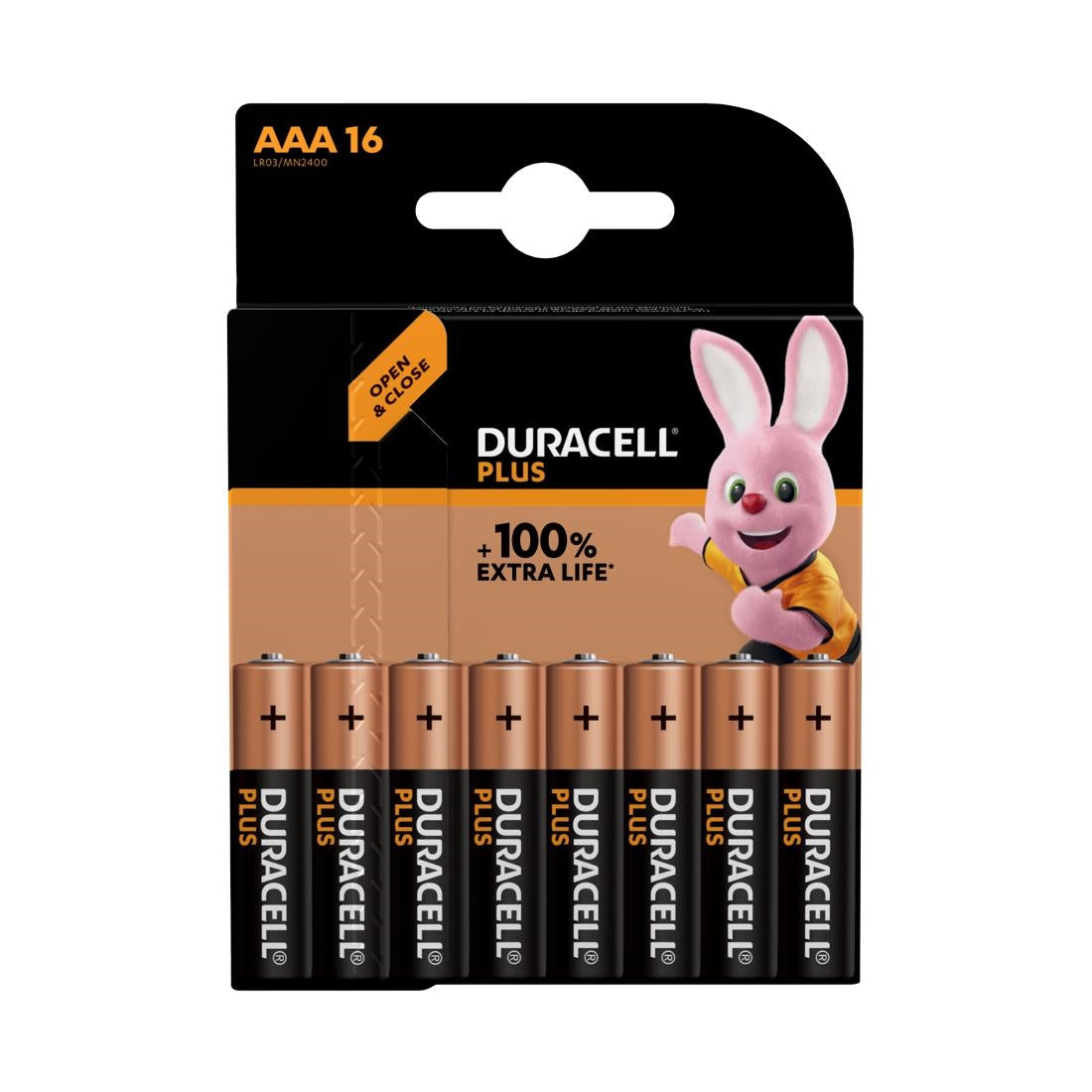 CU755 Duracell Plus AAA 1.5V Battery  (Pack of 16) JD Catering Equipment Solutions Ltd