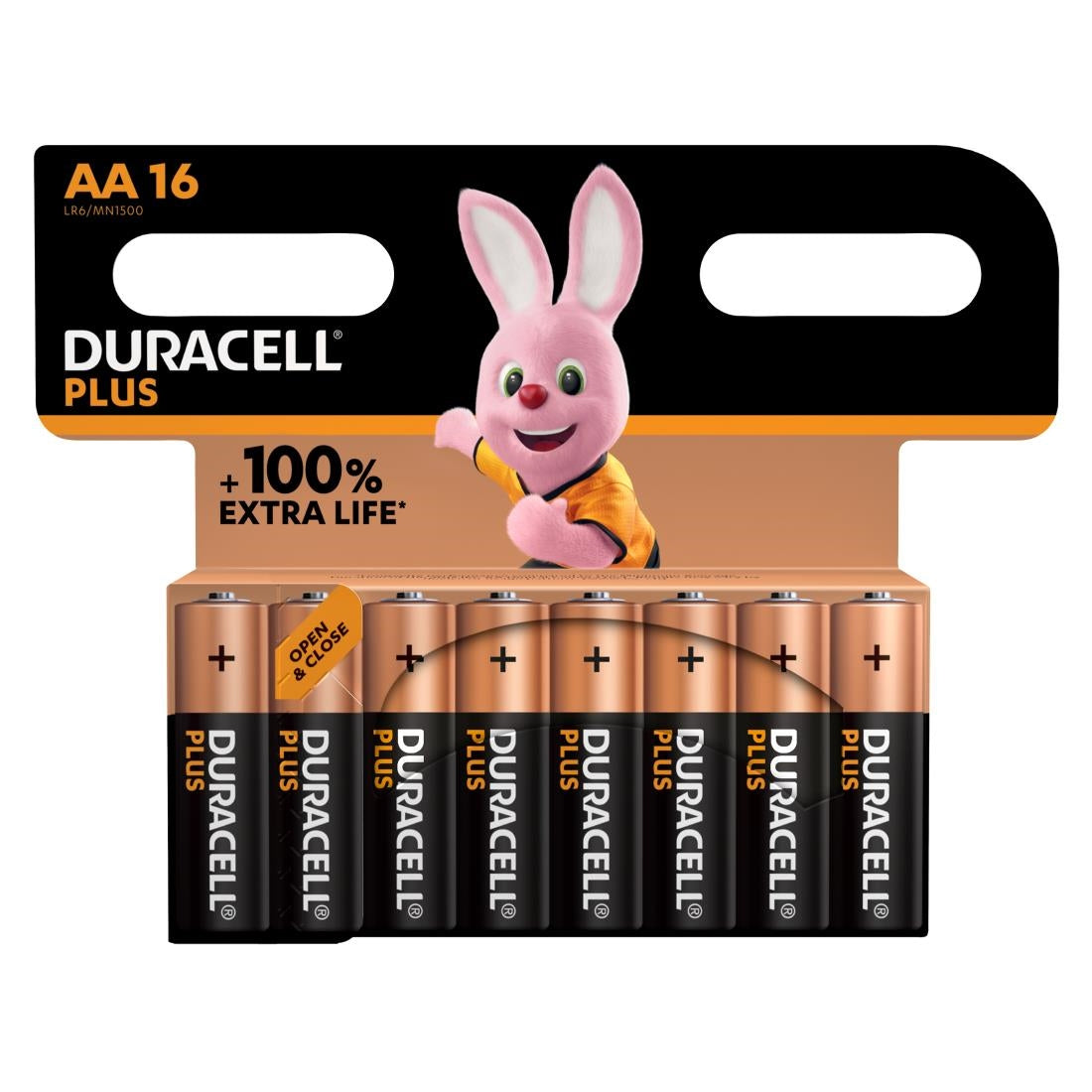 CU756 Duracell Plus AA 1.5V Battery  (Pack of 16) JD Catering Equipment Solutions Ltd