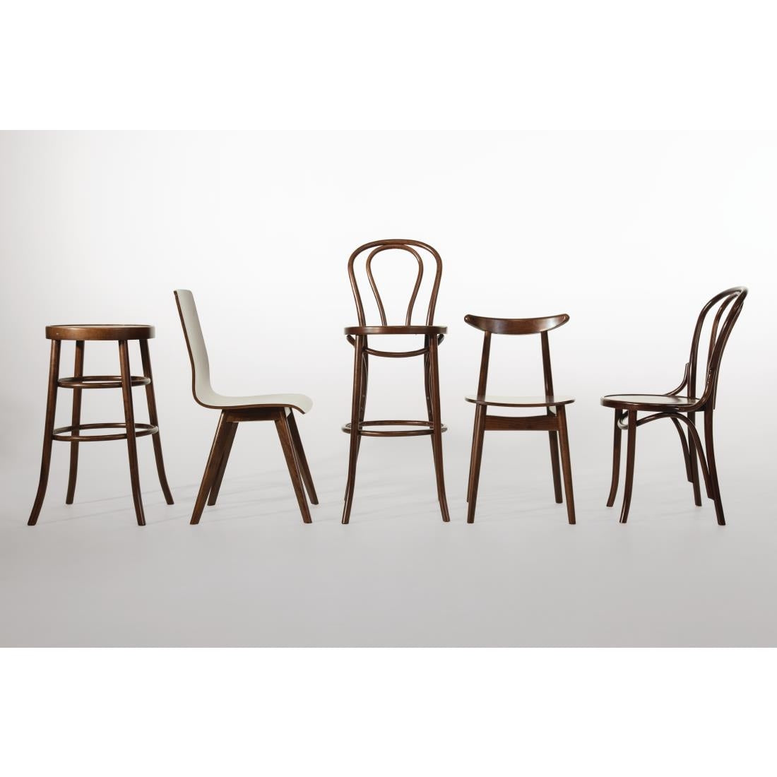 CW008 Fameg Walnut Cowhorn Side Chair (Pack of 2) JD Catering Equipment Solutions Ltd