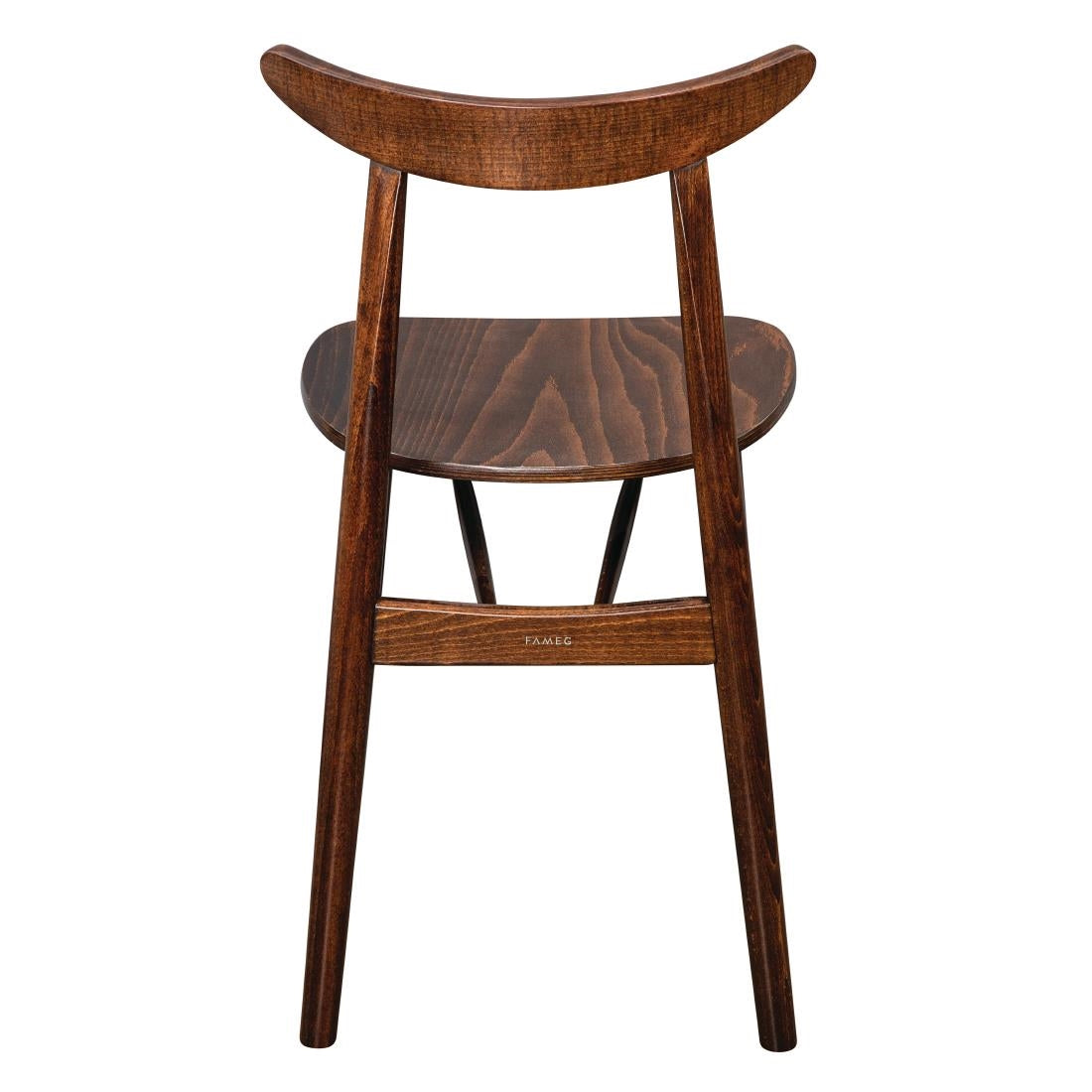 CW008 Fameg Walnut Cowhorn Side Chair (Pack of 2) JD Catering Equipment Solutions Ltd