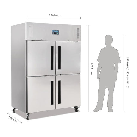 CW196 Polar G-Series Upright Double Stable Door Gastro Freezer 1200Ltr JD Catering Equipment Solutions Ltd