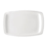 CW333 Utopia Titan Rectangular Plates White 230mm x 360mm (Pack of 12) JD Catering Equipment Solutions Ltd