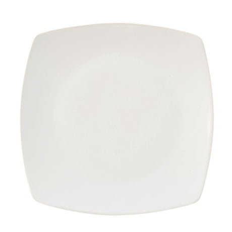 CW347 Utopia Titan Rounded Square Plates White 270mm (Pack of 6) JD Catering Equipment Solutions Ltd