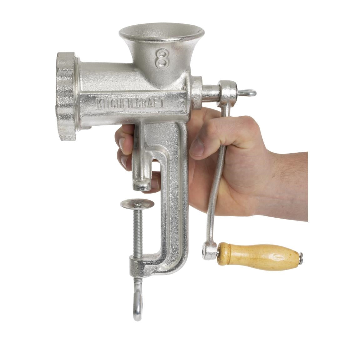 CW376 Kitchen Craft No.8 Manual Meat Mincer JD Catering Equipment Solutions Ltd