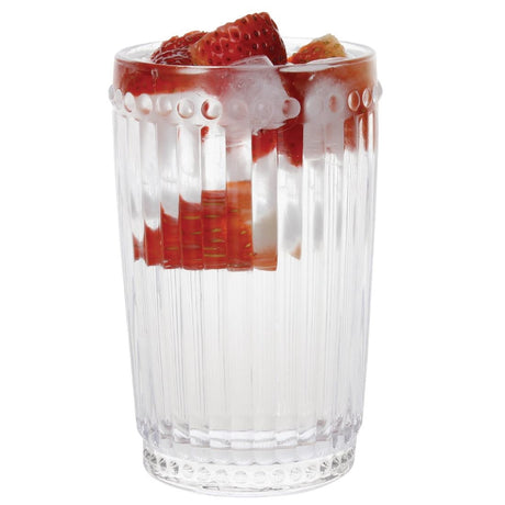 CW396 Olympia Baroque Glass Tumblers 395ml (Pack of 6) JD Catering Equipment Solutions Ltd