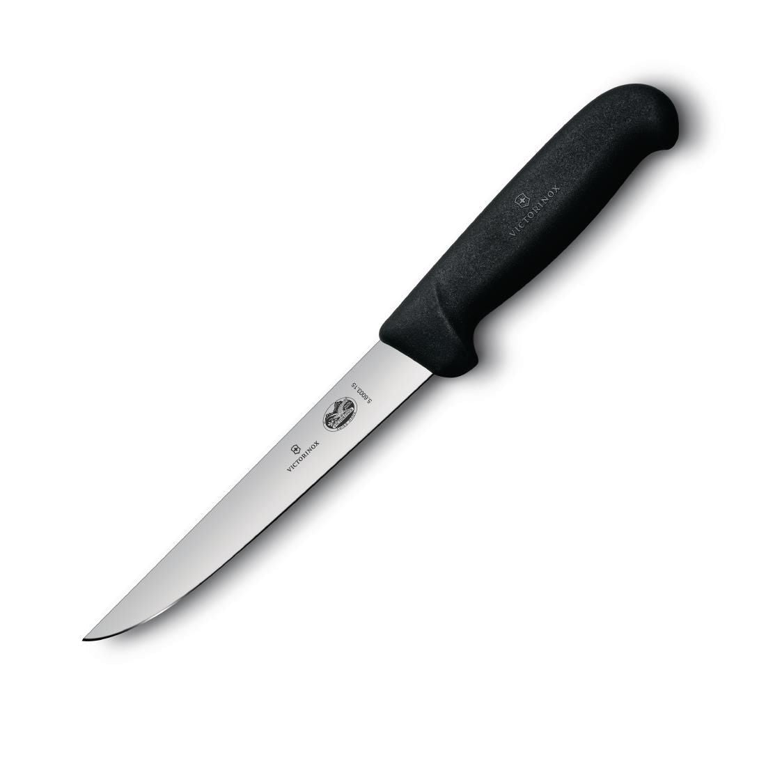 CW452 Victorinox Fibrox Boning Knife Straight Wide Blade 15cm JD Catering Equipment Solutions Ltd