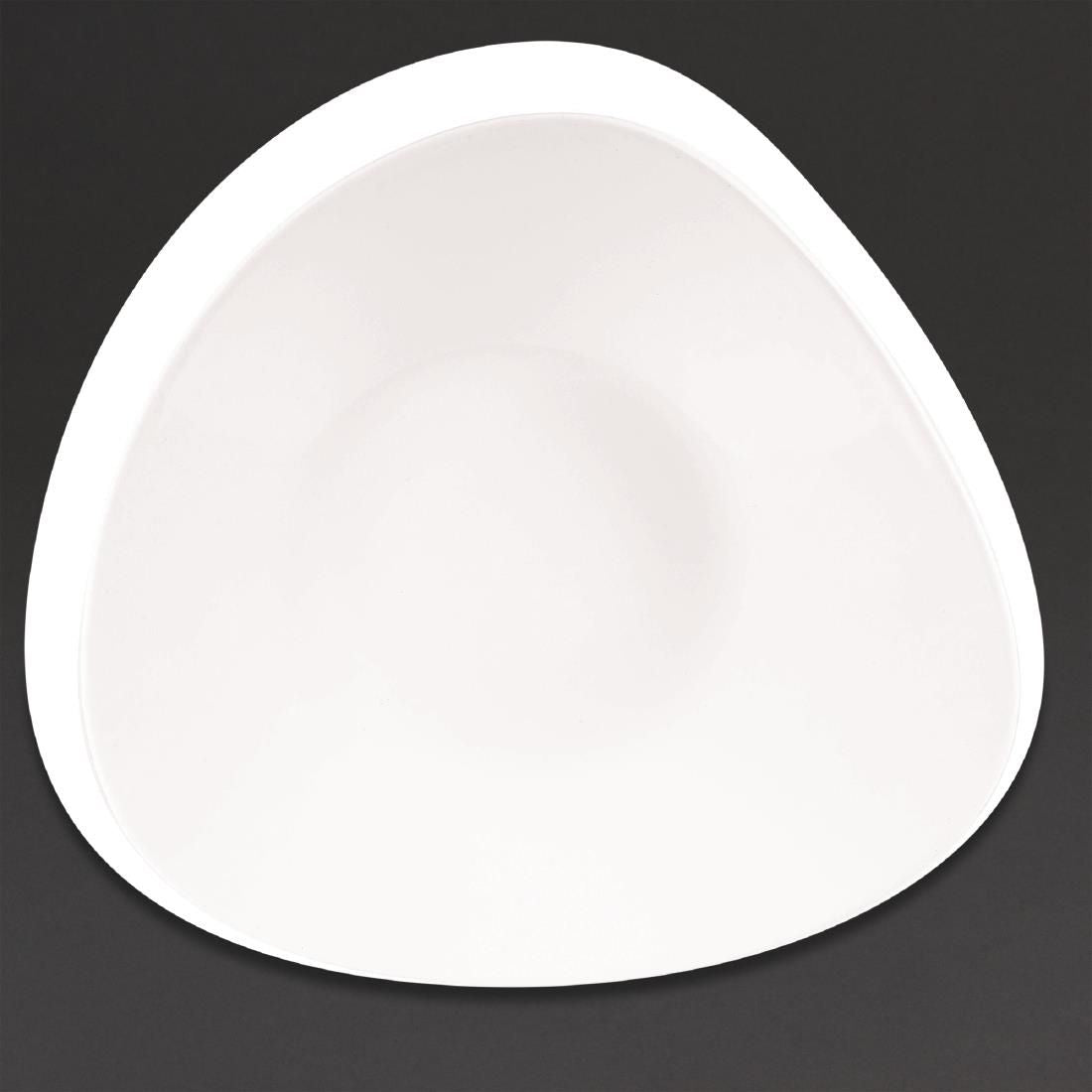 CW558 Churchill Lotus Triangular Shallow Bowls White 238mm (Pack of 12) JD Catering Equipment Solutions Ltd