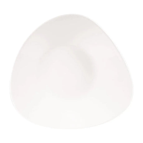 CW558 Churchill Lotus Triangular Shallow Bowls White 238mm (Pack of 12) - JD Catering Equipment Solutions Ltd