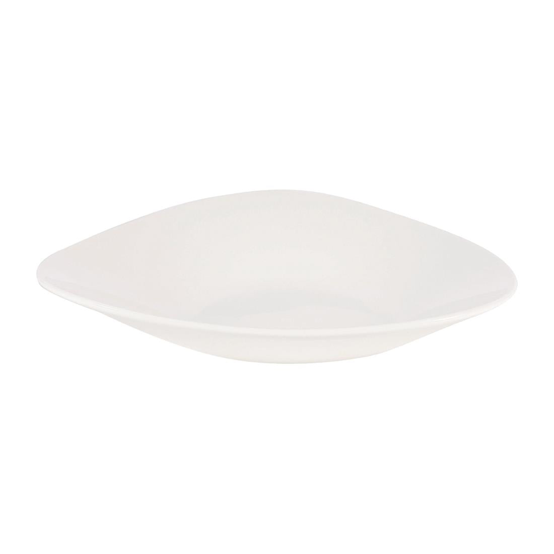 CW559 Churchill Lotus Triangular Shallow Bowls White 278mm (Pack of 12) JD Catering Equipment Solutions Ltd