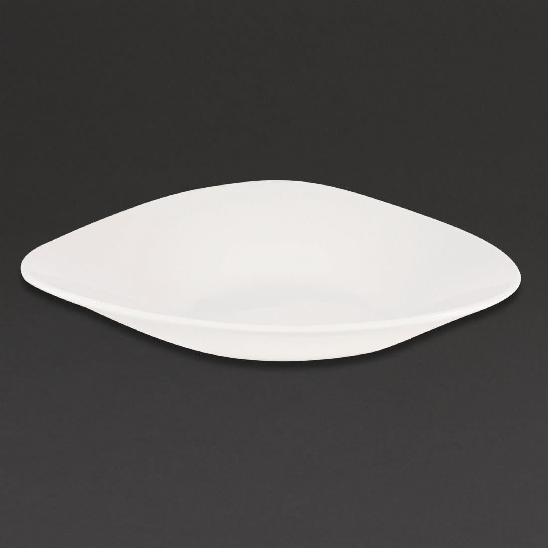 CW559 Churchill Lotus Triangular Shallow Bowls White 278mm (Pack of 12) JD Catering Equipment Solutions Ltd