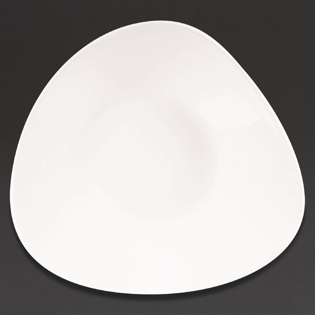 CW559 Churchill Lotus Triangular Shallow Bowls White 278mm (Pack of 12) JD Catering Equipment Solutions Ltd