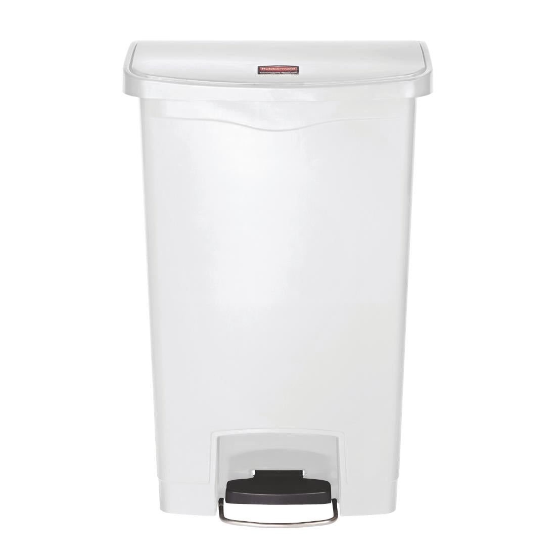 CW586 Rubbermaid Slim Jim Step on Bin Front Pedal 50Ltr White JD Catering Equipment Solutions Ltd