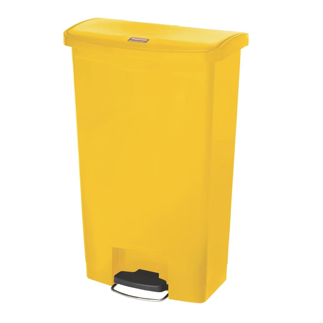 CW589 Rubbermaid Slim Jim Step on Bin Front Pedal 68Ltr Yellow JD Catering Equipment Solutions Ltd
