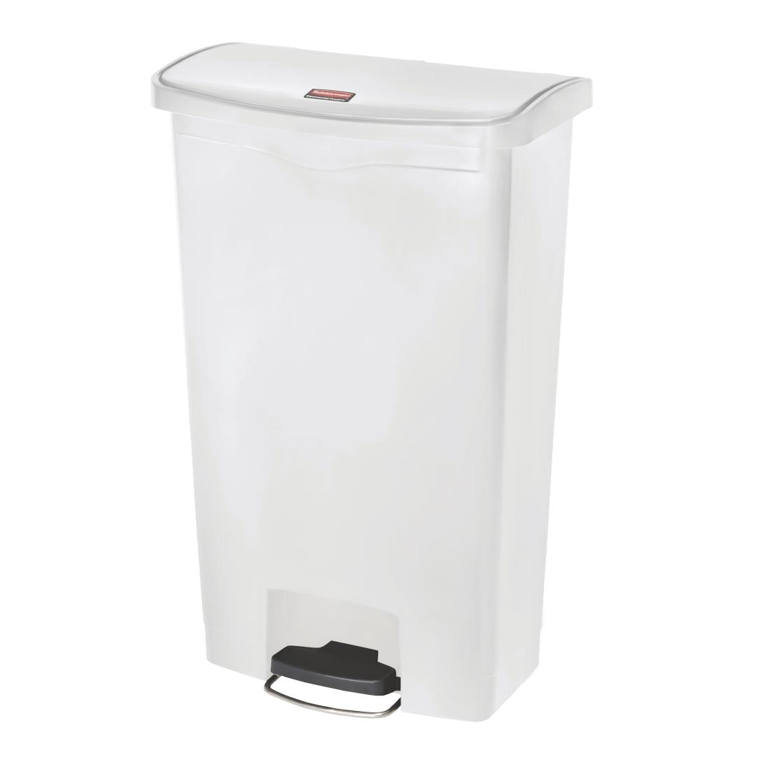 CW590 Rubbermaid Slim Jim Step on Bin Front Pedal 68Ltr White JD Catering Equipment Solutions Ltd