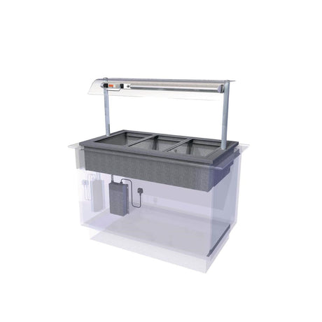 CW613 Designline Drop In Dry Heat Bain Marie HBM3 JD Catering Equipment Solutions Ltd