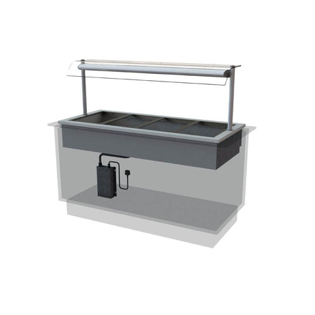 CW614 Designline Drop In Dry Heat Bain Marie HBM4 JD Catering Equipment Solutions Ltd