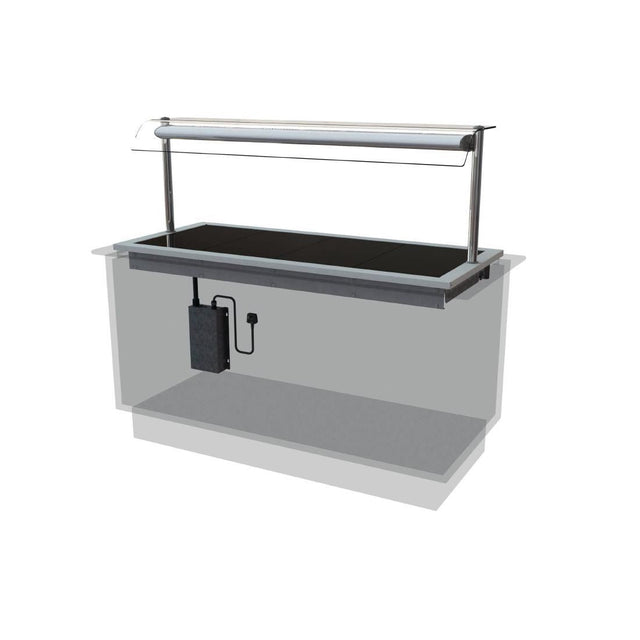 CW619 Designline Drop In Ceran Glass Hotplate HP4 JD Catering Equipment Solutions Ltd