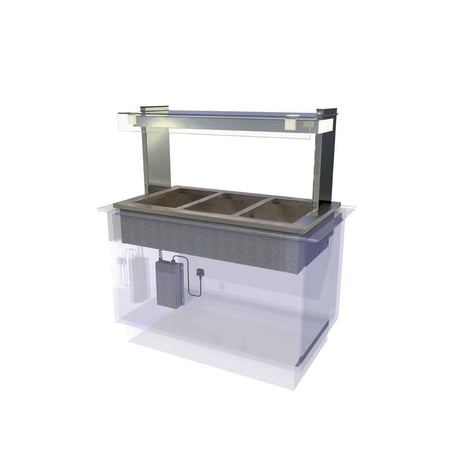 CW634 Kubus Drop In Dry Heat Bain Marie KHBM3 JD Catering Equipment Solutions Ltd