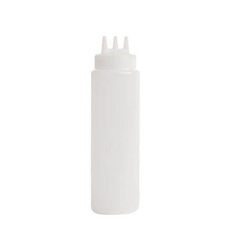 CW725 Vogue Clear 3 Nozzle Squeeze Bottle 24oz JD Catering Equipment Solutions Ltd