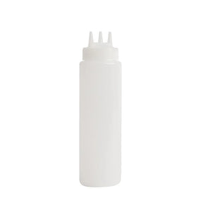 CW725 Vogue Clear 3 Nozzle Squeeze Bottle 24oz - JD Catering Equipment Solutions Ltd