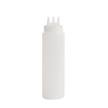 CW725 Vogue Clear 3 Nozzle Squeeze Bottle 24oz JD Catering Equipment Solutions Ltd
