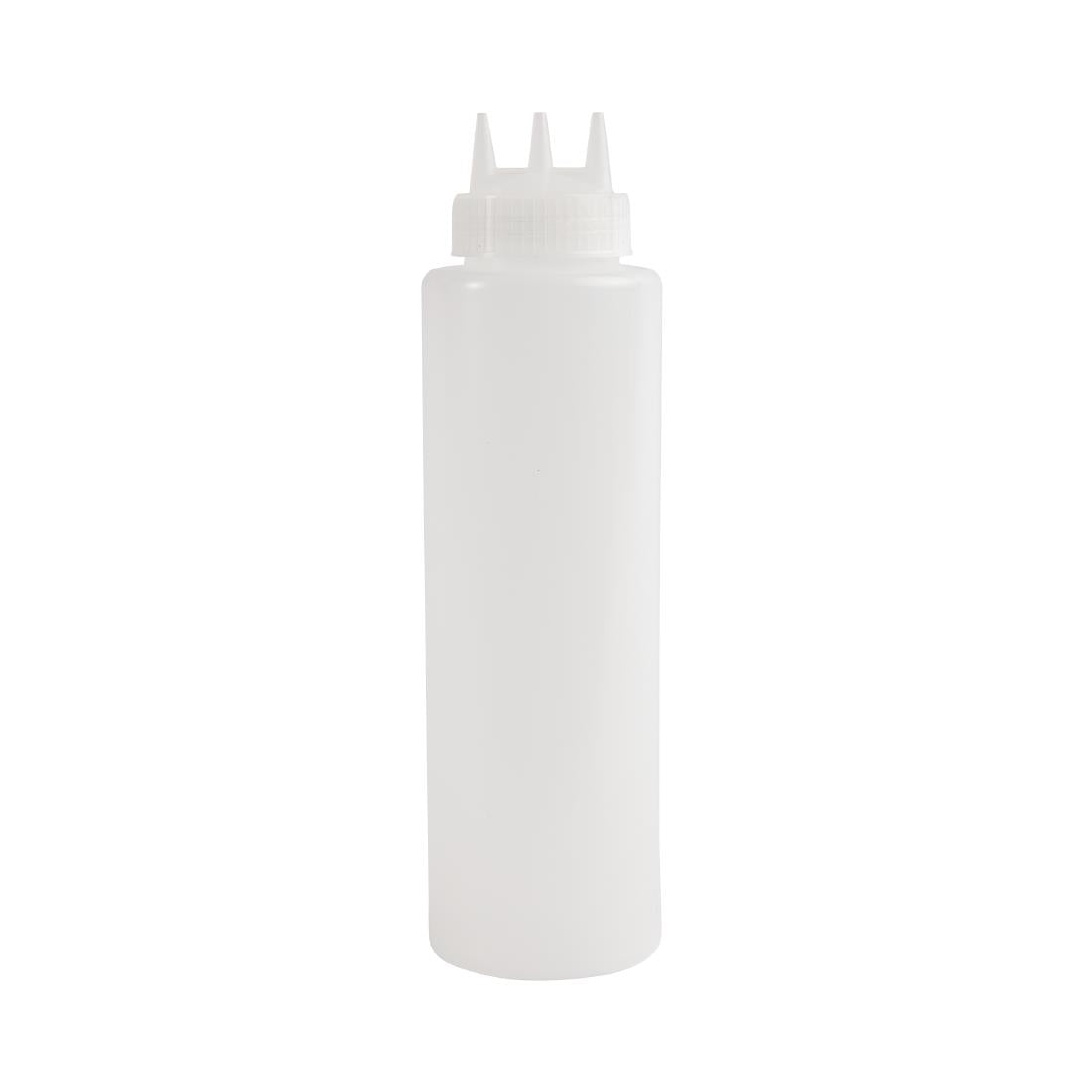 CW726 Vogue Clear 3 Noz zle Squeeze Bottle 36oz JD Catering Equipment Solutions Ltd
