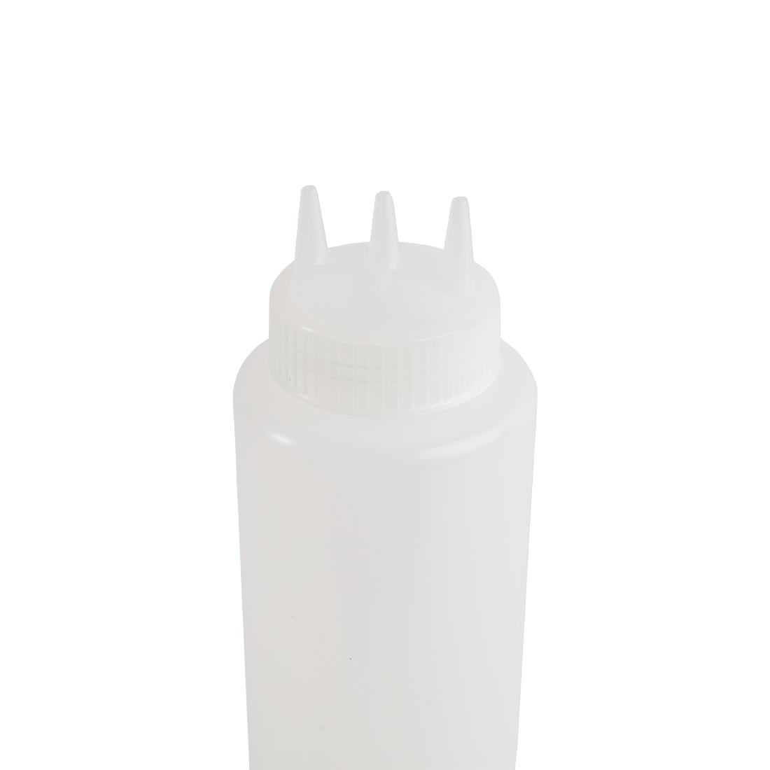 CW726 Vogue Clear 3 Noz zle Squeeze Bottle 36oz JD Catering Equipment Solutions Ltd