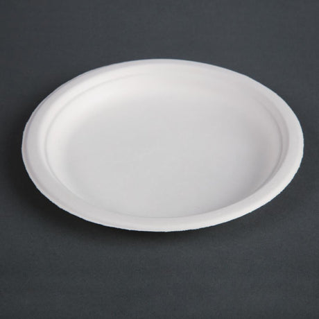 CW905 Fiesta Compostable Bagasse Plates Round 179mm (Pack of 50) JD Catering Equipment Solutions Ltd