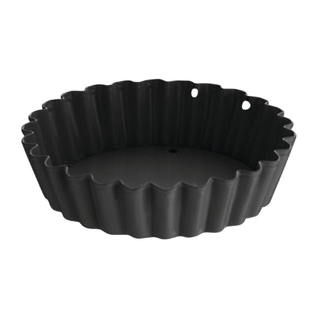 CW990 Vogue Non-Stick Mini Quiche Tin With Removable Base 80mm (Pack of 3) JD Catering Equipment Solutions Ltd