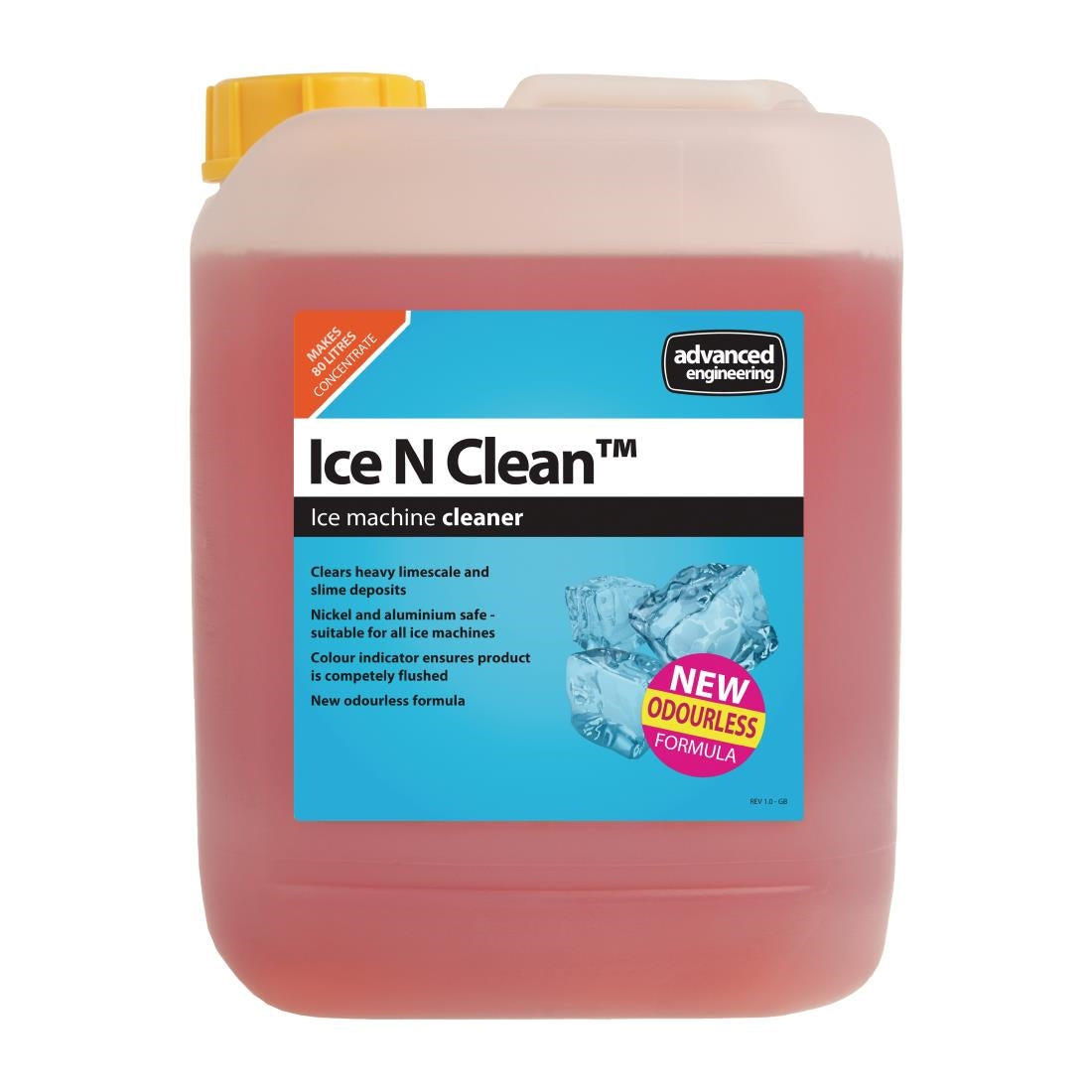 CX026 Ice N Clean Ice Machine Cleaner and Disinfectant Concentrate 5Ltr JD Catering Equipment Solutions Ltd