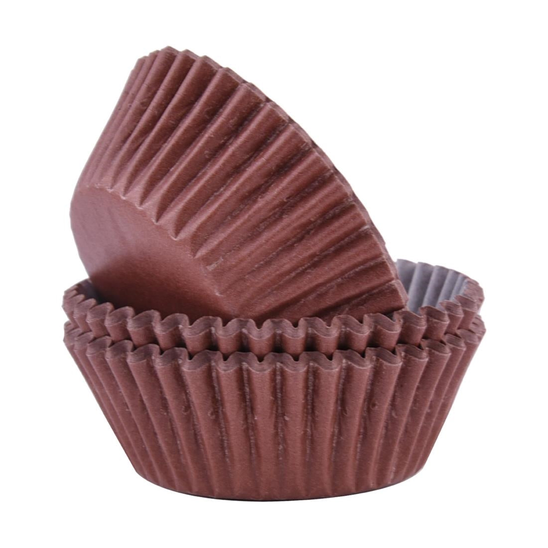 CX143 PME Block Colour Cupcake Cases Chocolate, Pack of 60 JD Catering Equipment Solutions Ltd