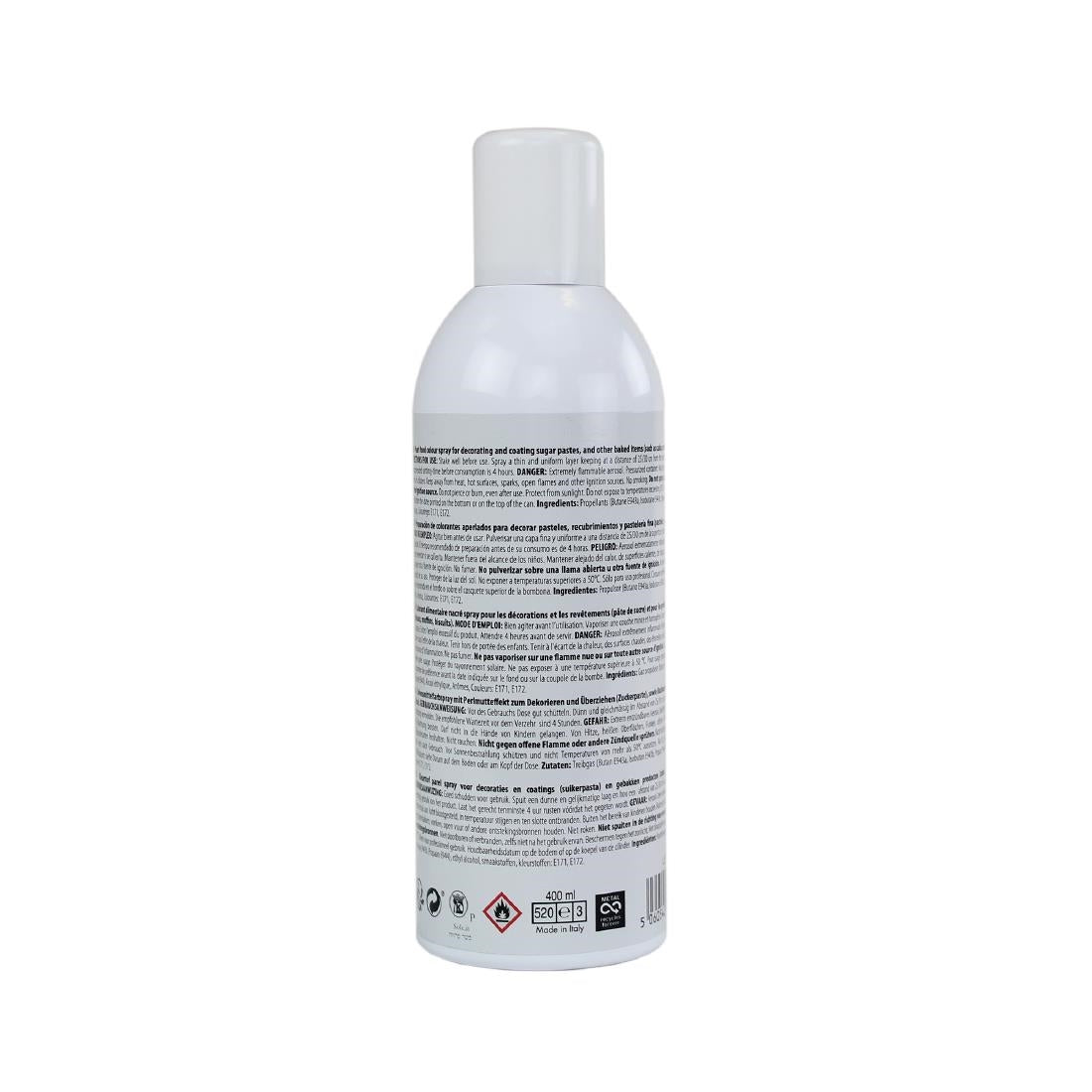 CX147 PME Edible Lustre Spray Silver 400ml JD Catering Equipment Solutions Ltd