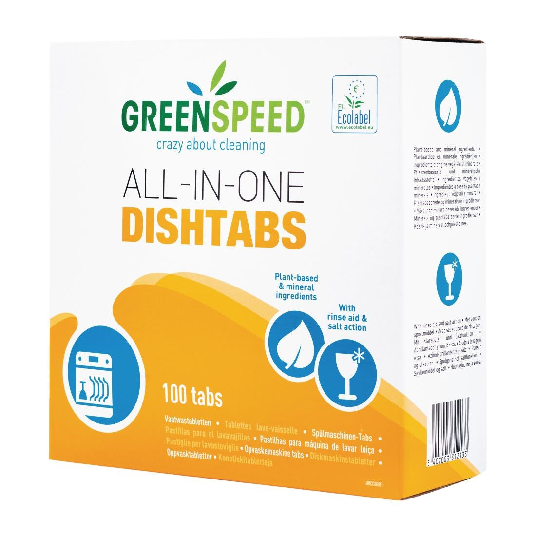 CX178 Greenspeed All-in-One Dishwasher Tablets (Pack of 100) JD Catering Equipment Solutions Ltd