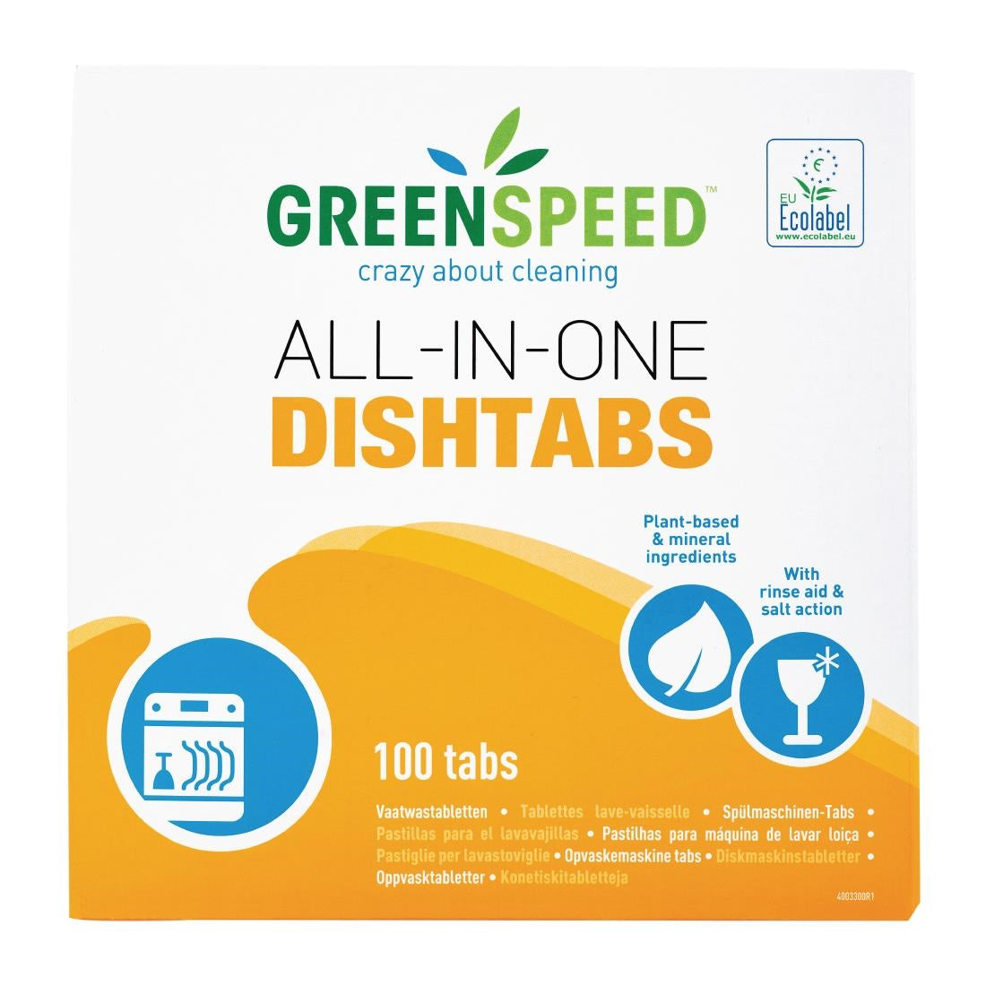 CX178 Greenspeed All-in-One Dishwasher Tablets (Pack of 100) JD Catering Equipment Solutions Ltd