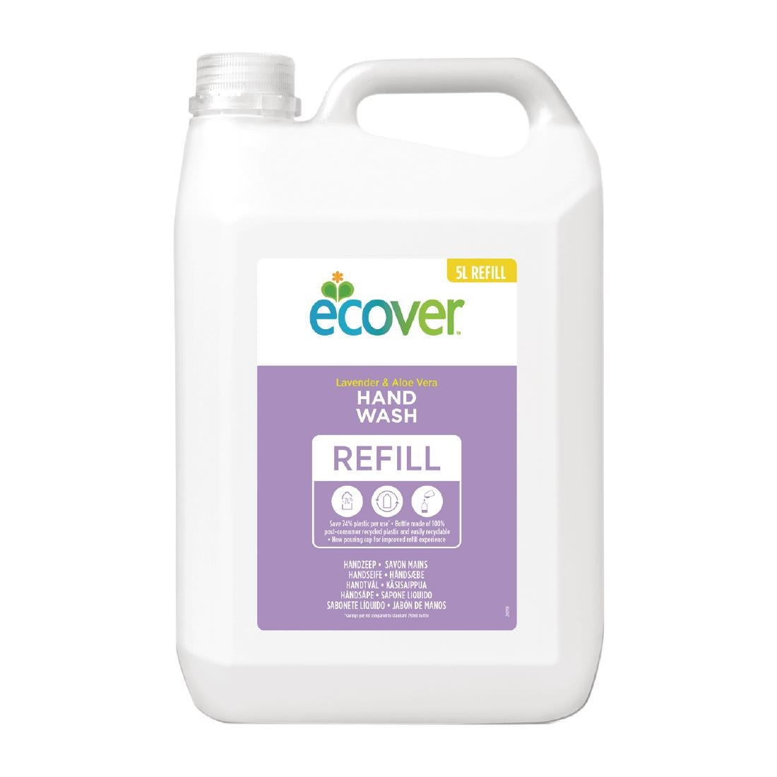 CX194 Ecover Perfumed Liquid Hand Soap Lavender 5Ltr JD Catering Equipment Solutions Ltd