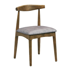 CX436 Austin Dining Chair Weather Oak with Helbeck Charcoal Seat (Pack of 2) JD Catering Equipment Solutions Ltd