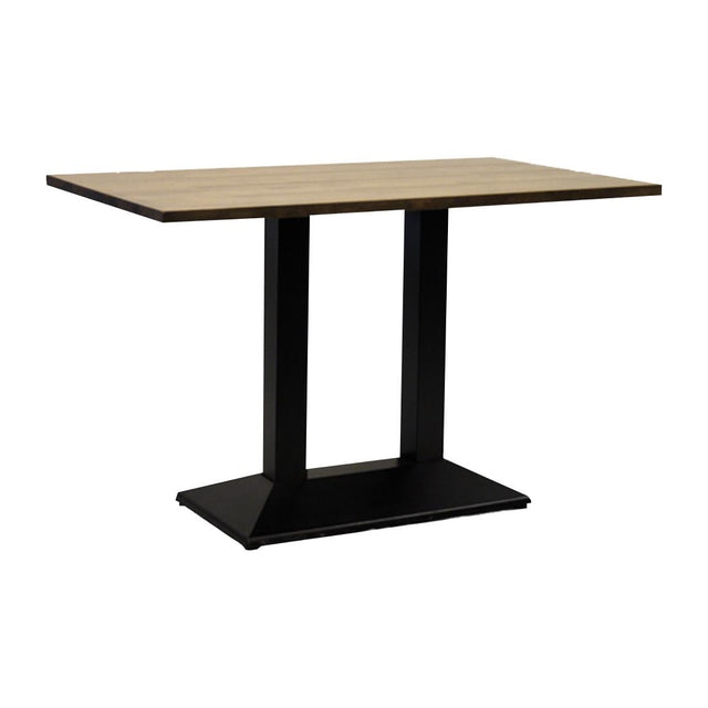 CX458 Turin Rectangular Dining Table Weathered Oak 1200x700mm JD Catering Equipment Solutions Ltd