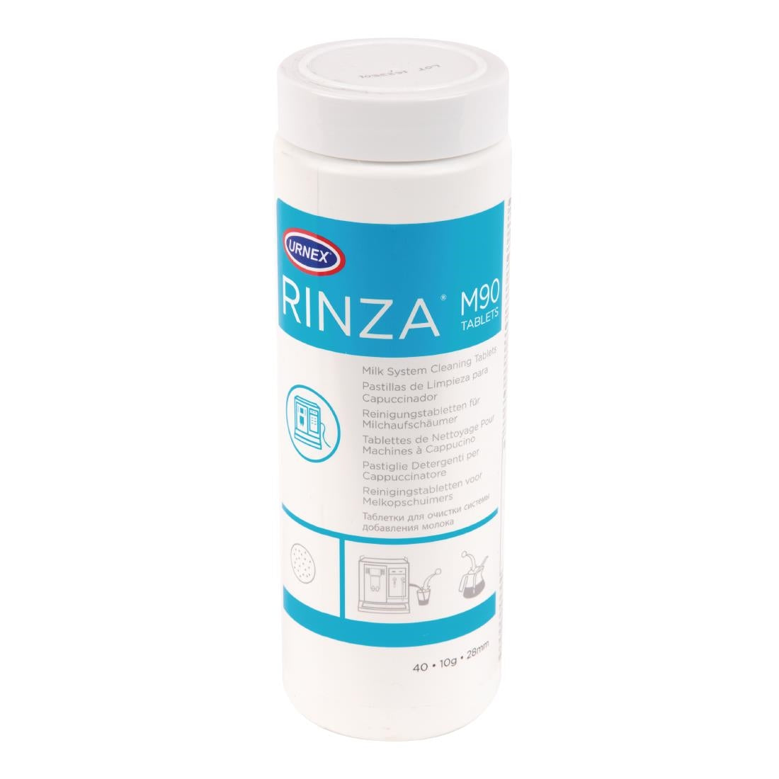 CX502 Urnex Rinza M90 Milk Frother Cleaner Tablets 10g (Pack of 40 Tablets) JD Catering Equipment Solutions Ltd