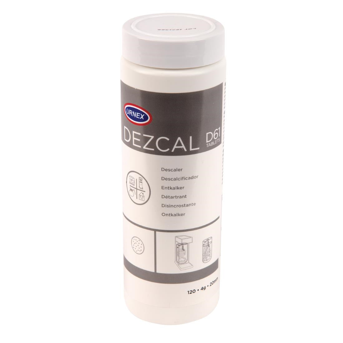CX507 Urnex Dezcal Activated Scale Remover Tablets 4g (Pack of 120) JD Catering Equipment Solutions Ltd