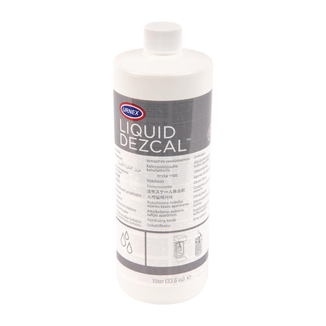 CX508 Urnex Dezcal Activated Scale Remover Liquid Concentrate 1Ltr JD Catering Equipment Solutions Ltd